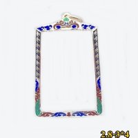 กรอบพระสมเด็จลงยาดำ